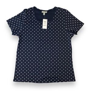 Style & Co Women’s Large “Dot Blue” Tee